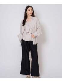 【SALE／40%OFF】ベーシックフレアパンツ Noela ノエラ パンツ スラックス・ドレスパンツ ブラック ベージュ【RBA_E】【送料無料】[Rakuten Fashion]