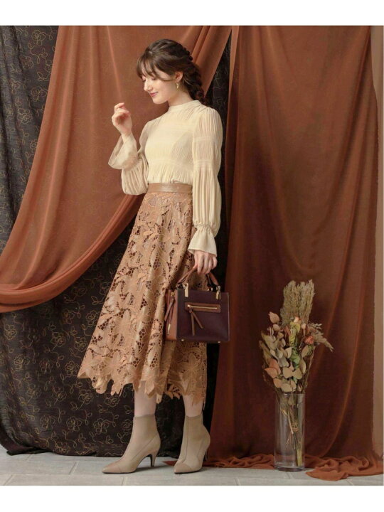 楽天市場】【SALE／60%OFF】エコレザーレーススカート Noela ノエラ 