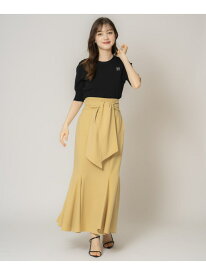 【SALE／80%OFF】タイデザインスカート Noela ノエラ スカート ロング・マキシスカート ベージュ グレー イエロー【RBA_E】[Rakuten Fashion]