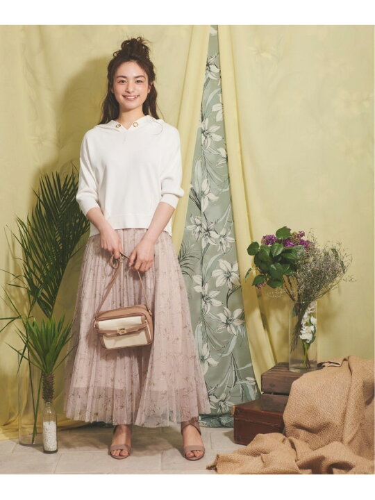 楽天市場】【SALE／70%OFF】ドットフラワーチュールマキシスカート  