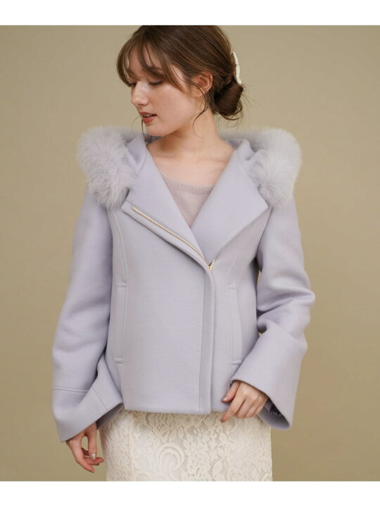 楽天市場】【SALE／60%OFF】ファー付ショート2WAYコート Noela ノエラ 