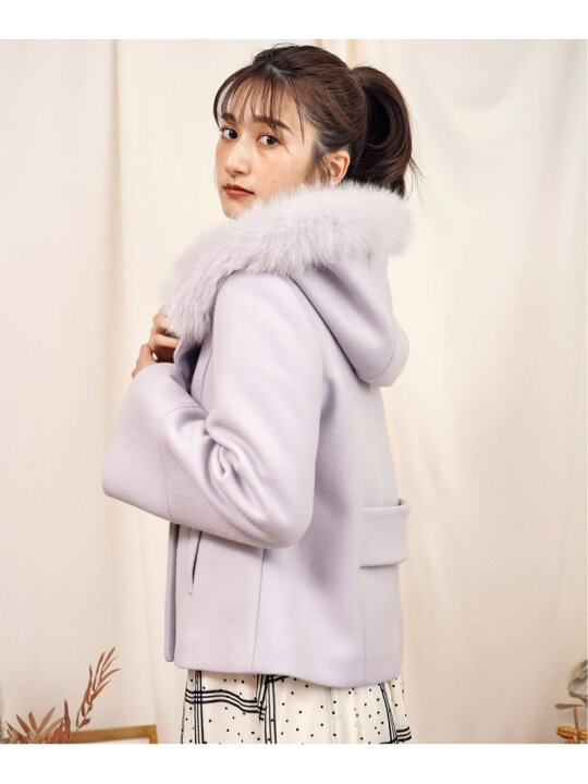 楽天市場】【SALE／60%OFF】ファー付ショート2WAYコート Noela ノエラ  