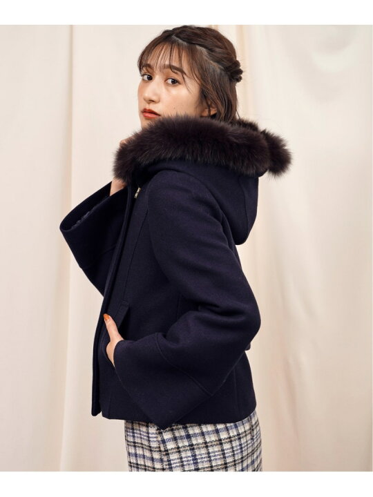 楽天市場】【SALE／60%OFF】ファー付ショート2WAYコート Noela ノエラ 
