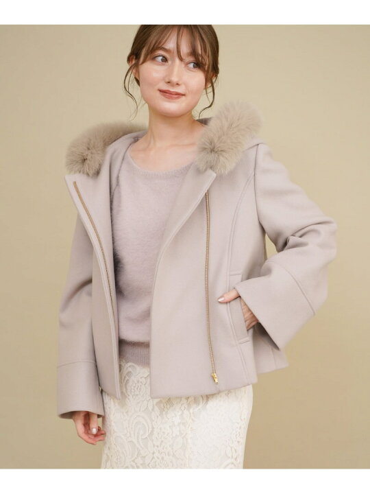 楽天市場】【SALE／60%OFF】ファー付ショート2WAYコート Noela ノエラ 