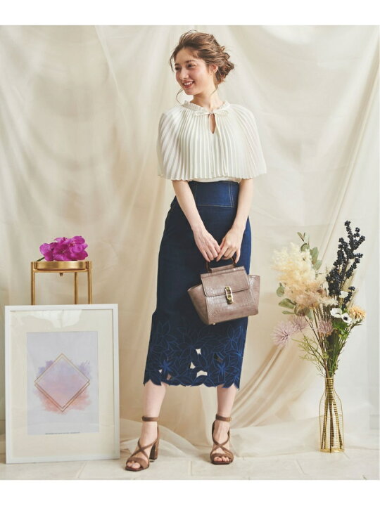 楽天市場】【SALE／70%OFF】ボタニカル刺繍タイトスカート Noela  