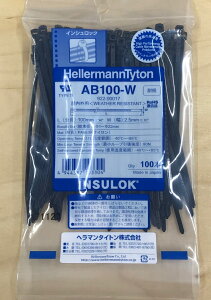 y݌ɗLzCVbN AB100-W 100P  όO[h Op w}^Cg HellermannTyton@oh@{@MADE IN JAPAN 100mm 10cm