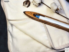 オーガニックコットンケット 70cm×100cm オーガニックコットン100％ シールズ 野上織物 ナチュラル色 軽量タイプ綿毛布 ベビー毛布 ひざ掛けサイズ ベビーブランケット