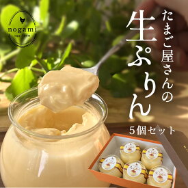 たまご屋さんのとろける生ぷりんセット5個入り（150m×5個）味宝卵使用 濃厚 プリン お取り寄せ ギフト のし対応 人気 スイーツ お菓子 贈答品 野上養鶏場