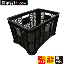 採集コンテナ底メッシュ 黒（6個セット）【安全興業】