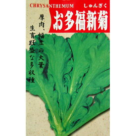 春菊 種 【 お多福新菊 】 種子 小袋（約25ml） （ 種 野菜 野菜種子 野菜種 ）