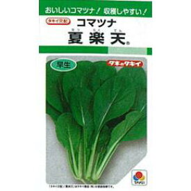 小松菜 種 【 夏楽天 】 小袋(MF 2.7ml) ( 小松菜の種 )