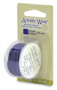 ★在庫処分半額セール★ アーティスティックワイヤー ダークブルー #20 線径 0.8mm 長さ 約5.5m Beadalon ワイヤークラフト ワイヤーアート ワイヤー編み ワイヤークロッシェ ハンドメイド 手芸