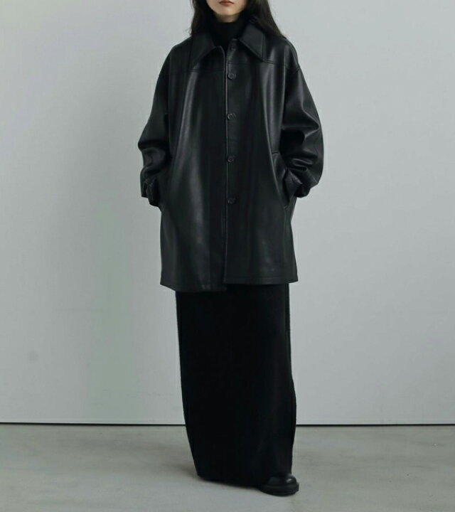 楽天市場】アンヌーク anuke エコレザーオーバージャケット Ecoleather 