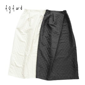 【s30】【アガウド/AgAwd】Tuck Wrap Skirt（タックラップスカート）[2318-330930]【送料無料】【キャンセル返品交換不可】【let】【c500】
