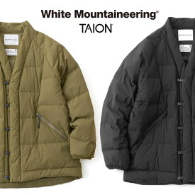 【s20】【ホワイトマウンテニアリング/White Mountaineering】WM x TAION HANTEN DOWN JACKET（ホワイトマウンテニアリング×タイオン ハンテンダウンジャケット）[WM2373203]【送料無料】【キャンセル返品交換不可】【let】【c1000】【1000円OFFクーポン利用可】