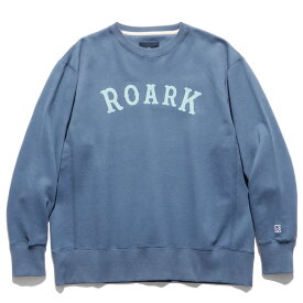 【ポイント10倍】【ロアーク リバイバル/ROARK REVIVAL】“MEDIEVAL LOGO” CREW SWEAT（"メディイーヴァルロゴ"クルースウェット）[RSWJ972-SLB]【送料無料】【p10】【c500】【500円OFFクーポン利用可】