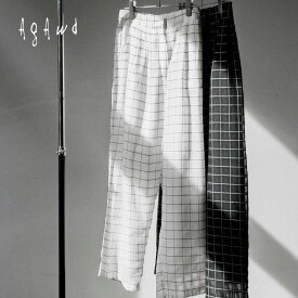 【アガウド/AgAwd】Sheer Check Pants（シアーチェックパンツ）[2301-221000]【送料無料】【p10】【c500】