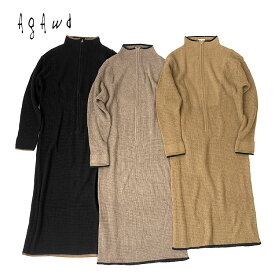 【s30】【アガウド/AgAwd】Knit Zip Onepiece（ニットジップワンピース）[21-440147]【送料無料】【キャンセル返品交換不可】【let】