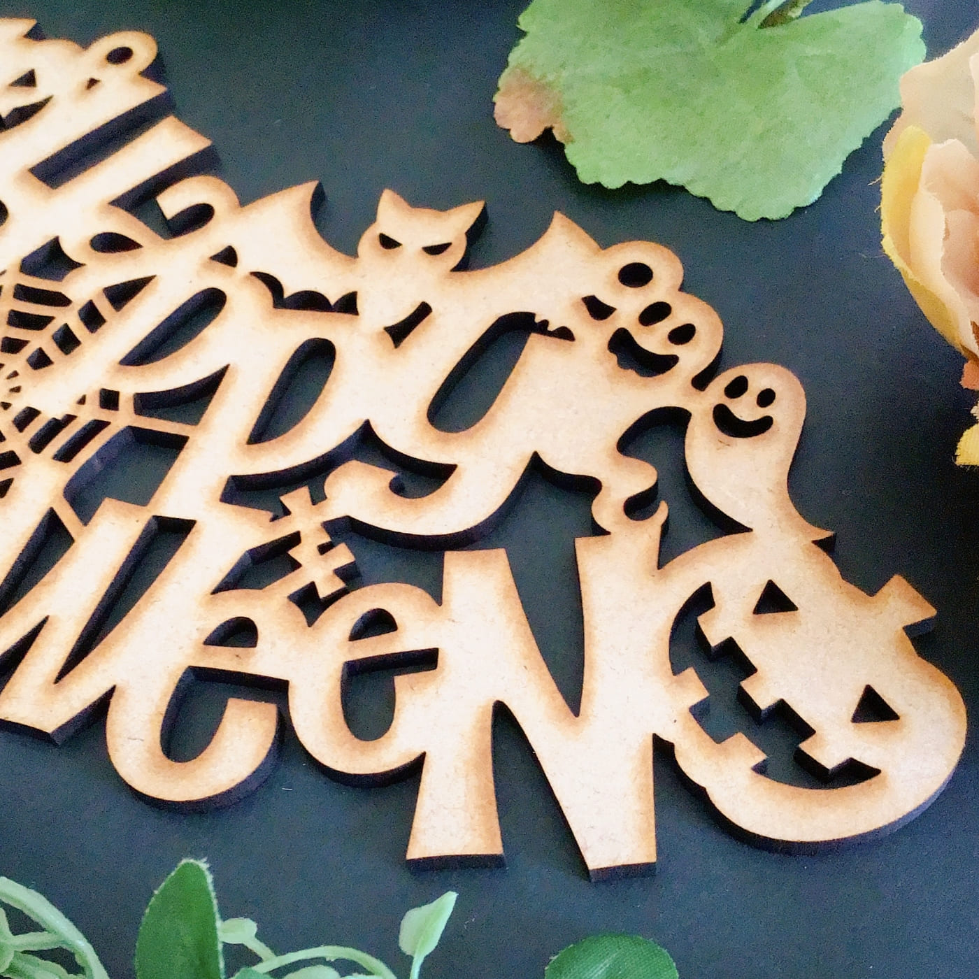 楽天市場】ハロウィン 文字飾り Happy Halloween ウォールデコ 木製