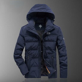 ダウンジャケット メンズ 軽量 フード 防寒着 メンズ ダウン アウター メンズ コート メンズ アウター 冬 暖かい おしゃれ
