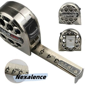 メジャー 巻尺 スケール ステンレス製 巻き尺 5m/7.5m 目盛り 見やすい メジャー 高精度 ステンレス製 防水 剛厚テープ 測り 距離測定器