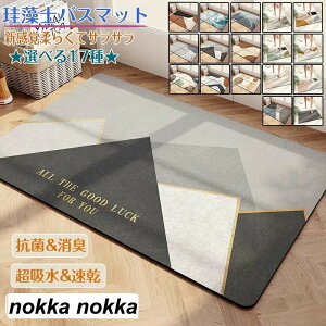 珪藻土バスマット40x60cm~ 90*150cm 大判 サイズ 珪藻土マット 風呂 バスマット 足ふきマット 速乾 珪藻土 キッチンマット 滑り止め 浴室 洗面所 吸水 速乾 抗菌 滑り止め 北欧 脱衣所 吸水マット