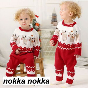 ベビー ロンパース ニット サンタクロース サンタ服 ベビー服 新生児 赤ちゃん クリスマス コスチューム 着ぐるみ サンタコスチューム 肌着 子供服 秋冬 女の子 男の子 コスプレ 普段着 記念