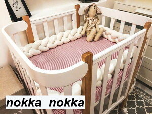 寝返り防止クッション 2.5M 3本編み ベッドガード ノットクッション ベビー ベッドガード クッション ベッドサイド サイドガード ベッドバンパー 赤ちゃん 結び目 部屋飾り 北欧 癒しアイテ