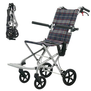 【飛行機持ち込み】車椅子 アルミ製 飛行機持ち込み可能 超軽量 7.5kg 介助用 コンパクト 折りたたみ 車いす 介助用 四輪 介助ブレーキ