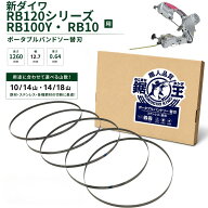 バンドソー替刃 新ダイワ RB120FB RB120FV RB120CB RB120CV SB120 RB100Y RB10用 1260×12.7×0.64 ステ…