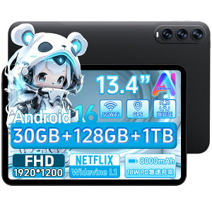 �yAndroid16 �^�u���b�g 13�C���` ���ʁzAvidPad A90 13�C���` �^�u���b�g Wi-Fi���f�� 8�R�ACPU 30GB+128GB 1920*1200FHD+�𑜓x Widevine L1�Ή� Gemini AI GPS���� ��F�� ����ӏ܁E�d�q���ЁE�w�K�p�E�e�����[