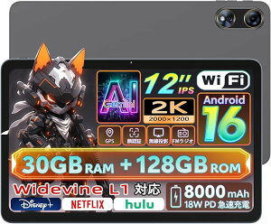 �y��AvidPad S90 Android 16���z�������K�i �^�u���b�g 12�C���` AvidPad S90 �A���h���C�h16 �^�u���b�g wi-fi���f�� ���� RAM30GB+ROM128GB GPS���� Gemini AI/��F��/�������e/FM���W�I Widevine L1&Netflix 8000mAh 18W