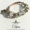 パワーストーン ブレスレット 水晶 ブレスレット レディース パワーストーンブレスレット Diva NOLITA fairy stone水晶 タイガーアイ ロー...