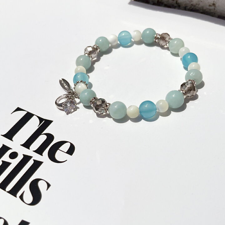 楽天市場】シーブルーカルセドニー アマゾナイト マザーオブパール  