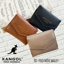 KANGOL カンゴール 財布 レザー 3つ折り ミニ ウォレット 小銭入れ カードケース KGSA-WA00016 フェス 旅行 通勤 財布