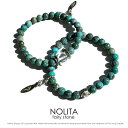 【 NOLITA / ノリータ 】ターコイズ 天然石 ブレスレット 6mm パワーストーンブレスレット メンズ レディース 天然石 数珠 アクセサリー メンズブレスレット レディースブレスレット 男性用 女性用 トルコ石 12月 誕生石 お守り ブルー
