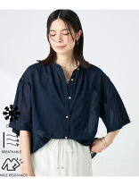 レギュラーカラーシャツブラウス【綿100％・シワになりにくい】 100 