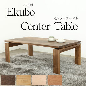 センターテーブル 120cm Ekubo サイズオーダー可 エクボ ウォールナット リビングテーブル コーヒーテーブル ローテーブル モダン オーク 天然木 木製 高級 送料無料 シンプル 北欧 オフィス 無垢 大川家具 野中木工所 国産