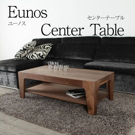 センターテーブル 120cm ウォールナット リビングテーブル コーヒーテーブル ローテーブル モダン 天然木 木製 高級 送料無料 シンプル 北欧 オフィス 無垢 大川家具 野中木工所 国産 eunos ユーノス
