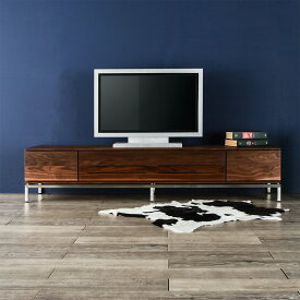 テレビボード 180 broady ブローディ ウォールナット ローボード 木製 北欧 無垢 ステンレス 高級 TVボード テレビ台 TV台 テレビラック 送料無料 シンプル オーダー 北欧 金属脚 大川家具 野中木工所 国産