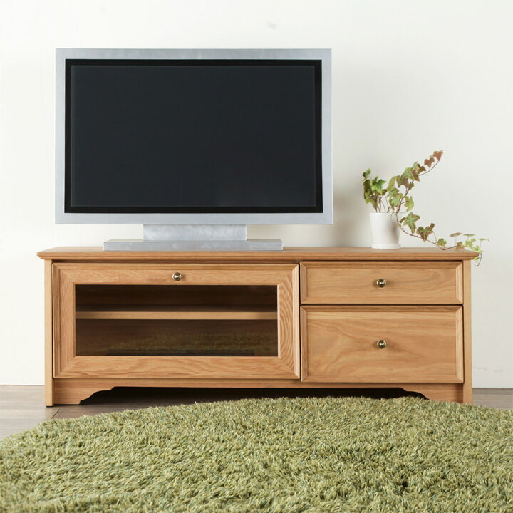 楽天市場】テレビボード 120 オーク ローボード TVボード テレビ台 TV 