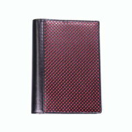 【4/3 20時〜 70%OFF】【公式通販限定】A5本革手帳カバー パンチングブラック(レッド)【ネコポス[メール…