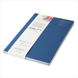 【6/4 20:00～ 期間限定 20%OFF】【手帳品質のノート】 ノート ログタイプ 薄型 3冊セット NOLTY ノルティ A5 ネイビー [NTBNT8201] 能率 能率手帳 シンプル ビジネス ビジネス手帳 定番 おすすめ かわいい 新入社員 時間管理 タスク管理 メモ帳 nolty