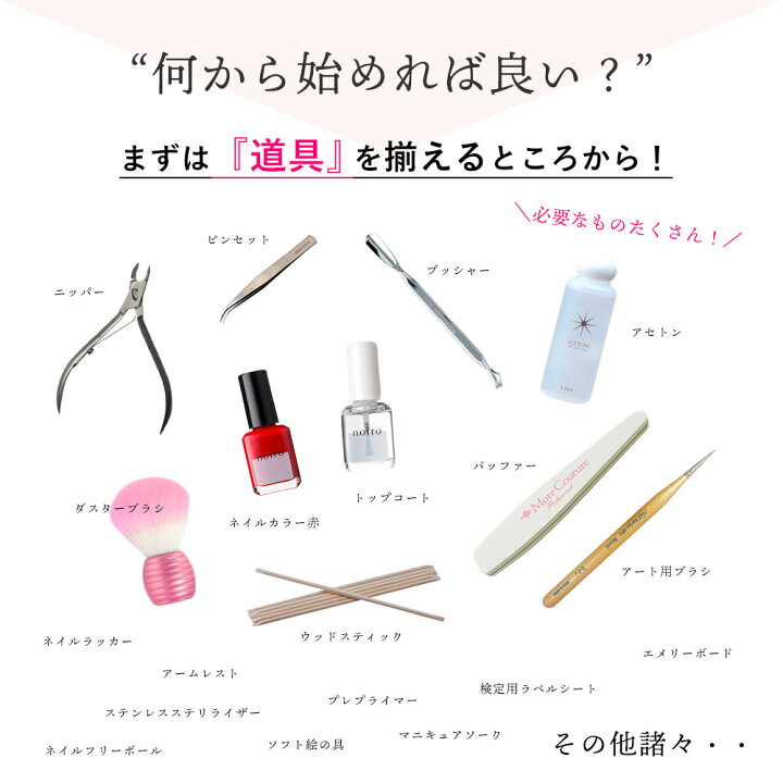 楽天市場】◇JNECネイリスト技能検定 3級厳選35点セット 道具が一式 
