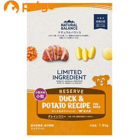 ナチュラルバランス LID 成犬用 ダック&ポテトレシピ 小粒 1.8kg