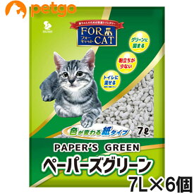 フォーキャット ペーパーズグリーン 7L×6個【まとめ買い】