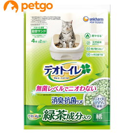 デオトイレ 飛び散らない緑茶成分入り消臭サンド 4L