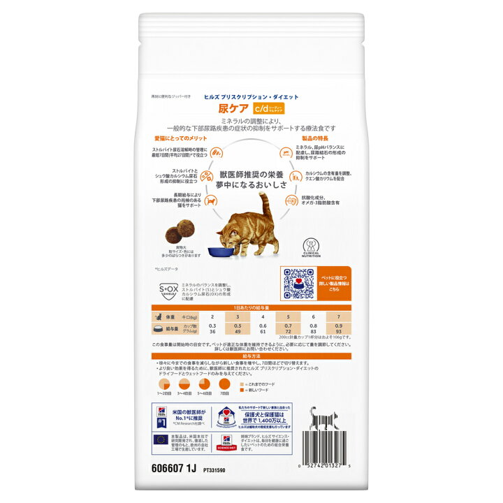 楽天市場】ヒルズ 食事療法食 猫用 c/d シーディー マルチケア 尿ケア ドライ 500g【あす楽】 : ペットゴー 3号館 楽天市場店