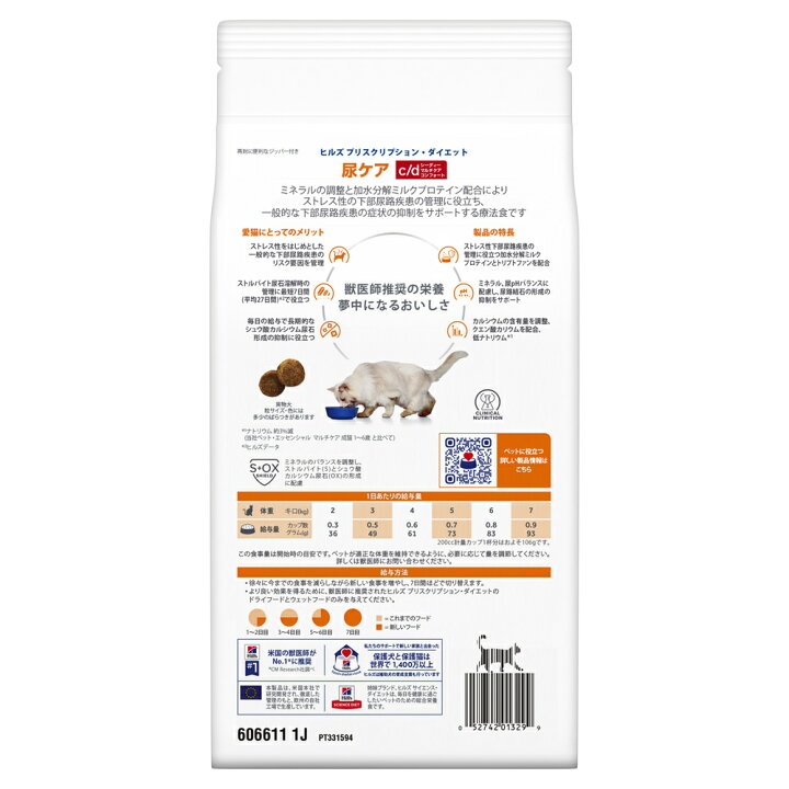 楽天市場】ヒルズ 食事療法食 猫用 c/d シーディー マルチケア 尿ケア コンフォート ドライ 500g【あす楽】 : ペットゴー 3号館 楽天市場店