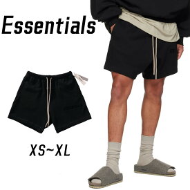 「一枚5400円/二点で」FOG ESSENTIALS エッセンシャルズ スウェットショーツ Essentials ハーフパンツ ブラック ロゴ 短パン ss23 正規品 男女兼用 送料無料[並行輸入品]